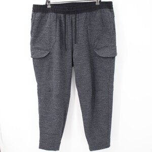 FLX Jogger Pants Mens 2XL travel leisure Elastic Waist Drawstring Charcoal Gray